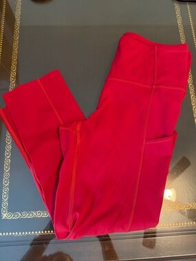 Lululemon Red Athletic Leggings